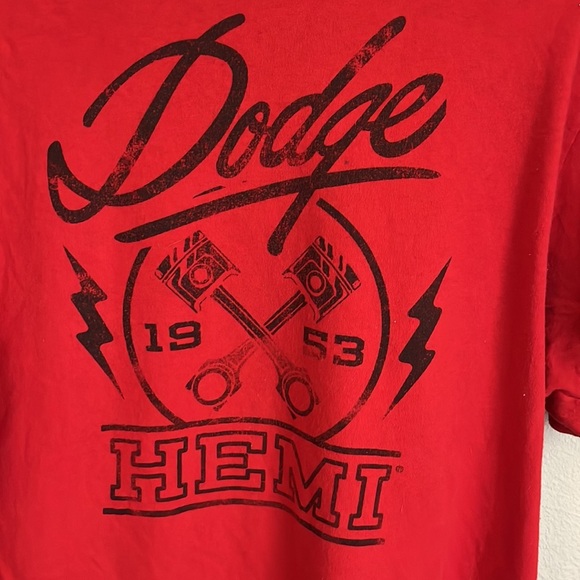 Dodge Hemi red short sleeve size L - Picture 2 of 4